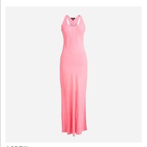 J.CREW ALICIA CUPRO-BLEND RACERBACK SLIP DRESS